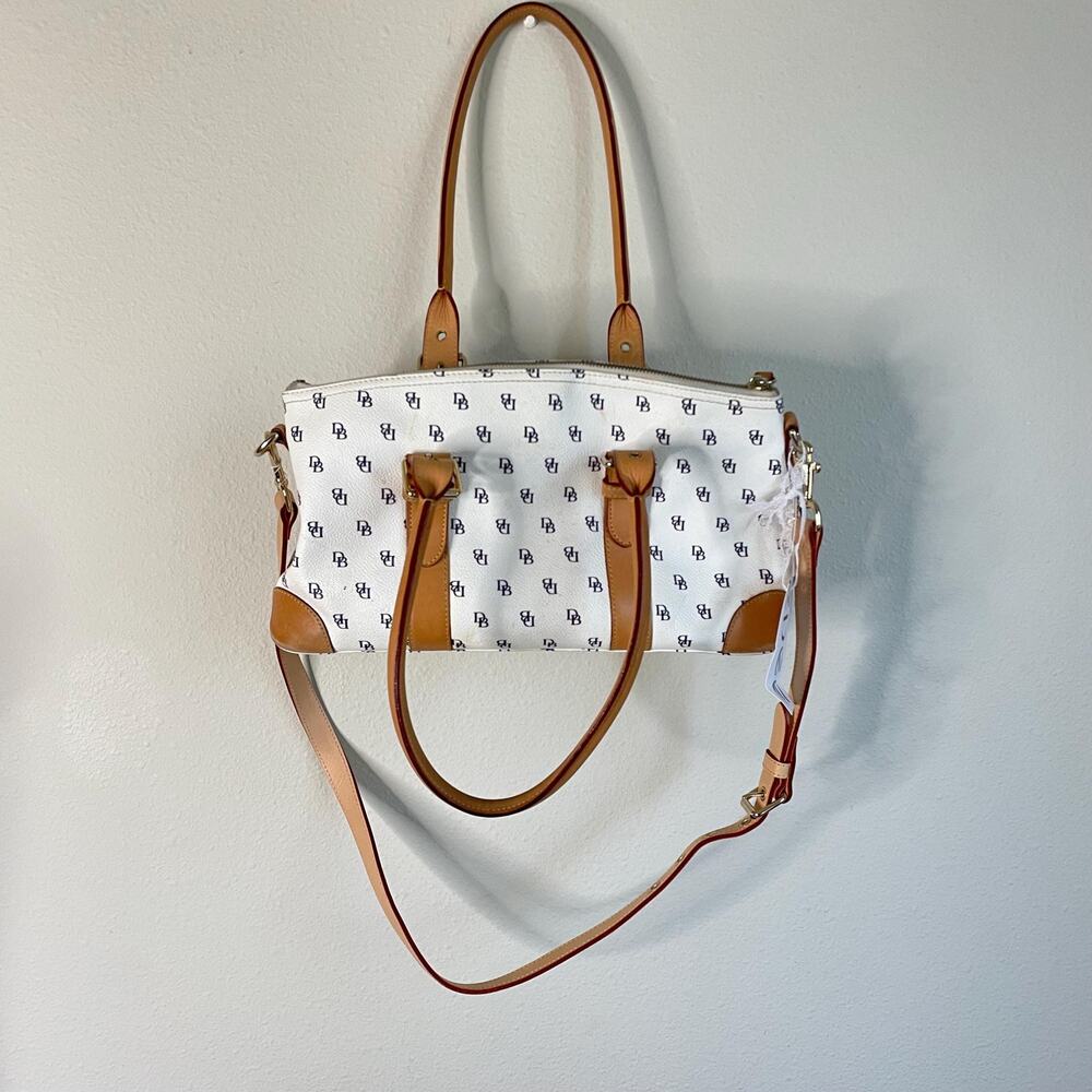 Y2k Dooney And Bourke Db Monogram White Leather H… - image 2